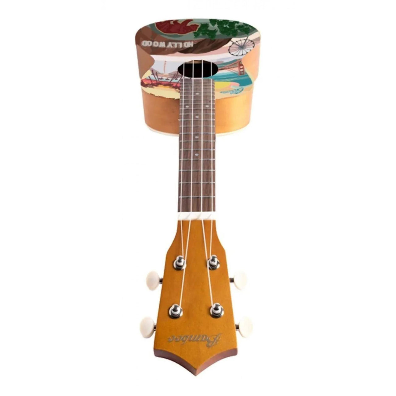 Ukulele Concierto Bamboo Bu-23 California Ukelele Con Funda