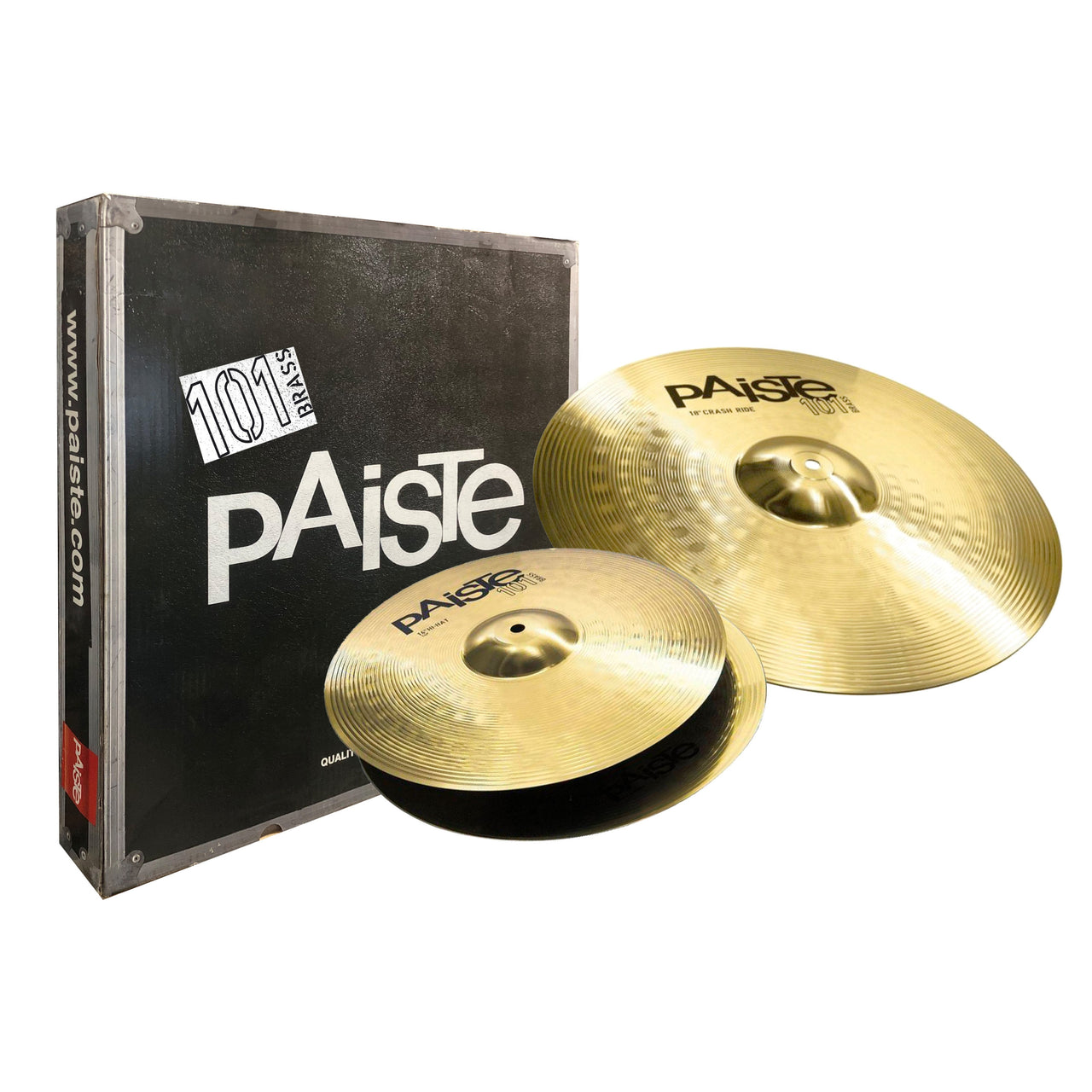 Paquete De Platillos Paiste J014es14  101 Brass Essential 14 Y 18 Pulgadas