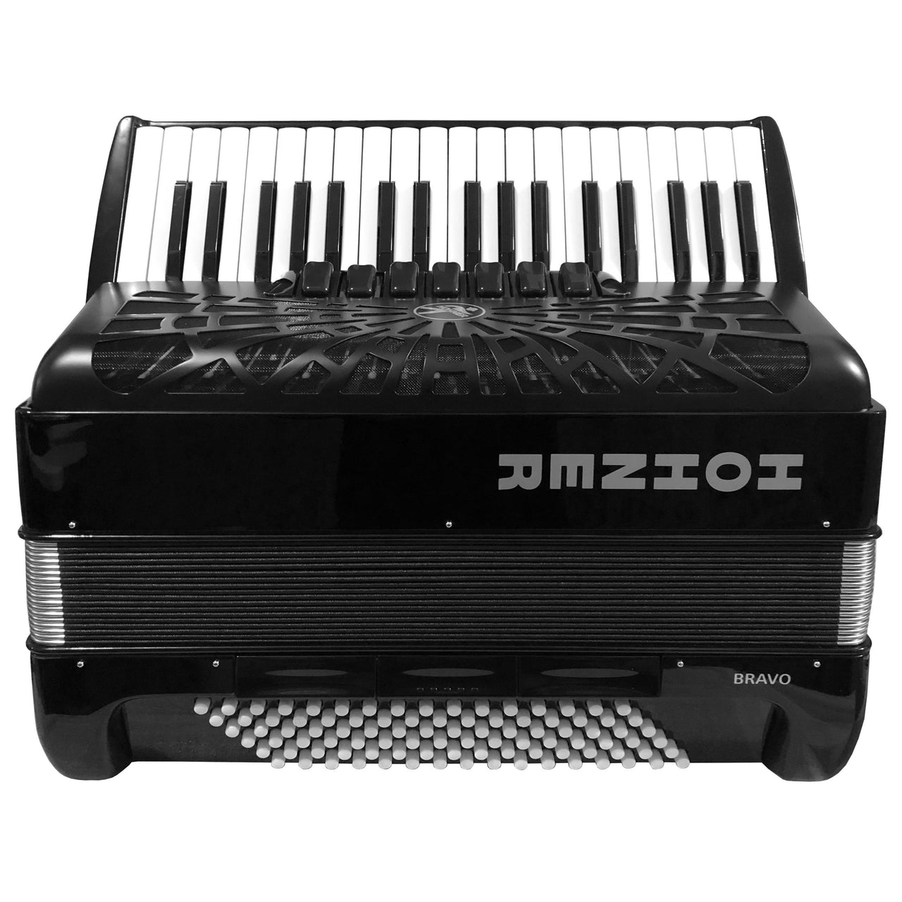 Acordeon Hohner De Teclas Bravo Ii 60 Bajos, Rojo C/Funda, A16972s Mina