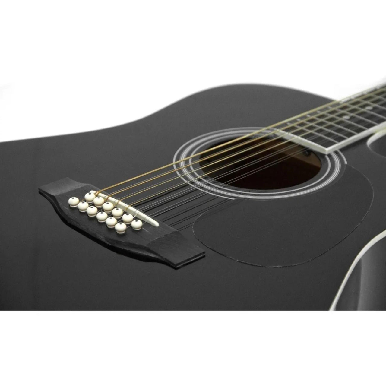 Guitarra Electroacustica Mc Cartney 12 Cdas. Negra, Bfg4117c/12eq4-bk
