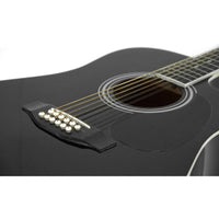Thumbnail for Guitarra Electroacustica Mc Cartney 12 Cdas. Negra, Bfg4117c/12eq4-bk