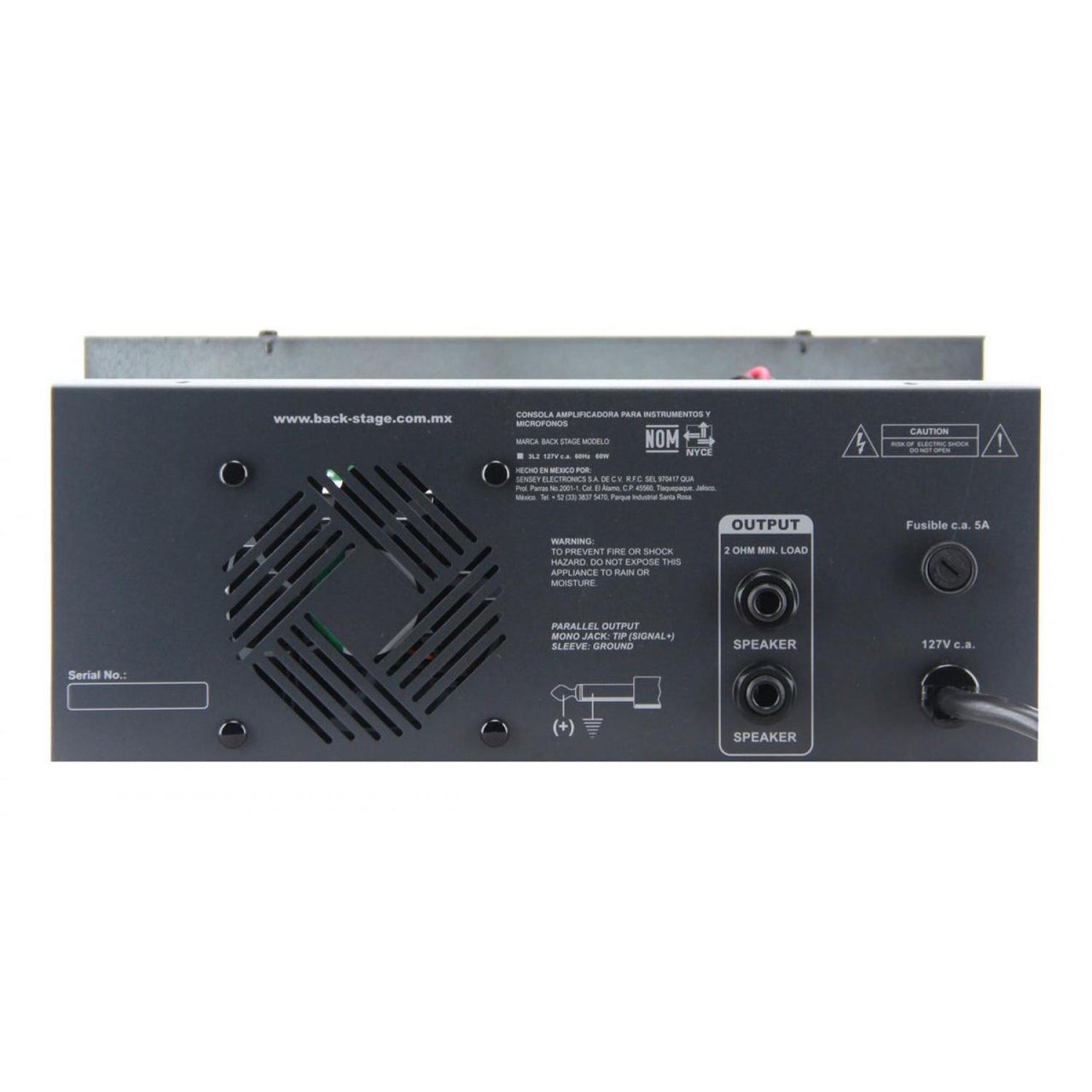 Consola Amplificada Backstage 3l2,  3 Ch