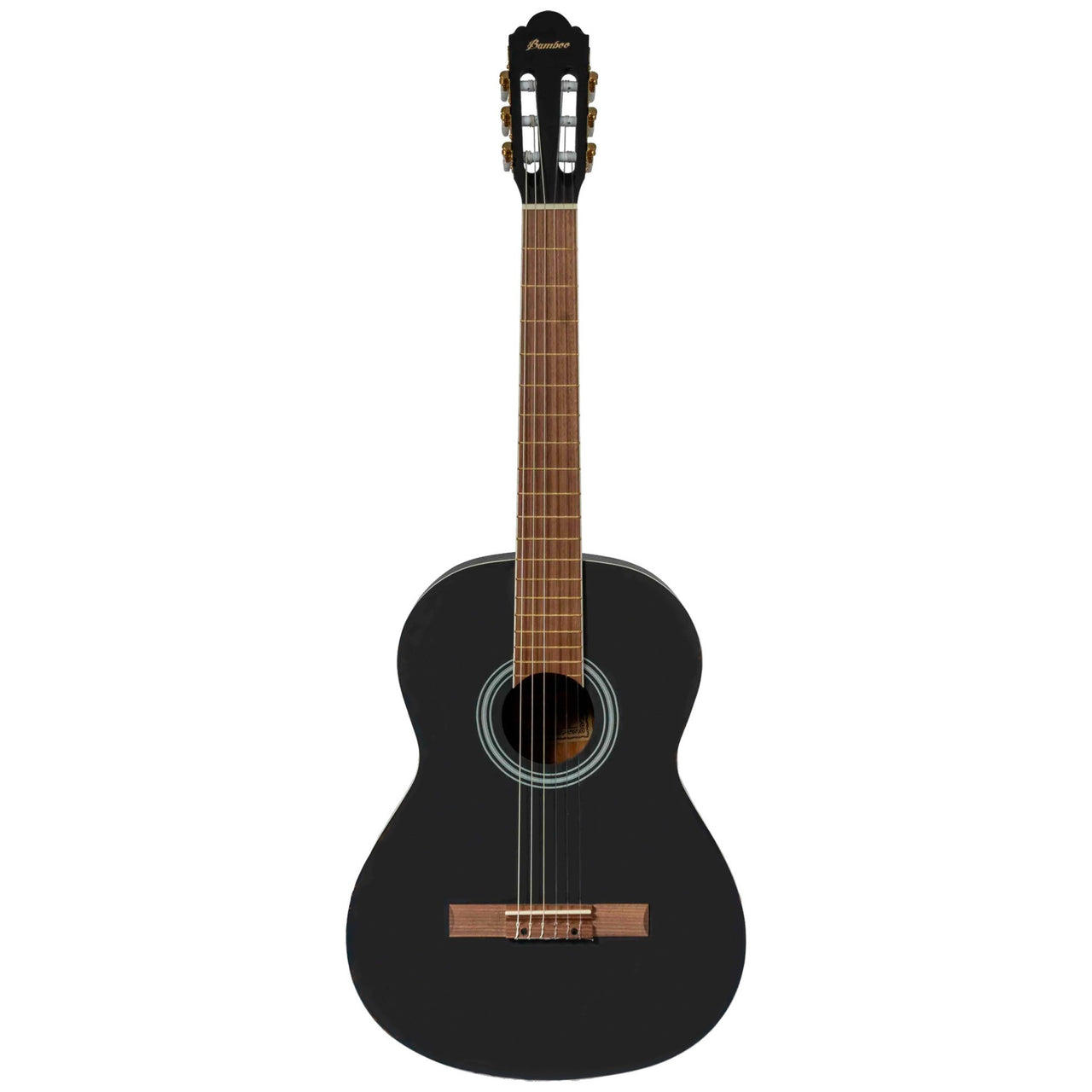 Guitarra Clasica Bamboo Negra 39" C/funda, Gc-39-bk