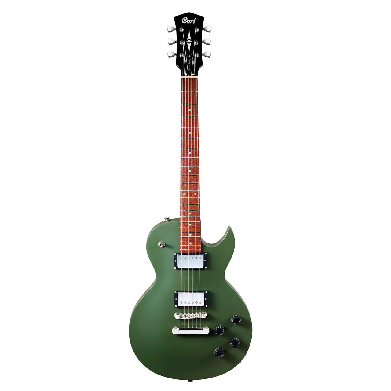Guitarra Cort CR150-ODS Eléctrica Verde Olivo Mate