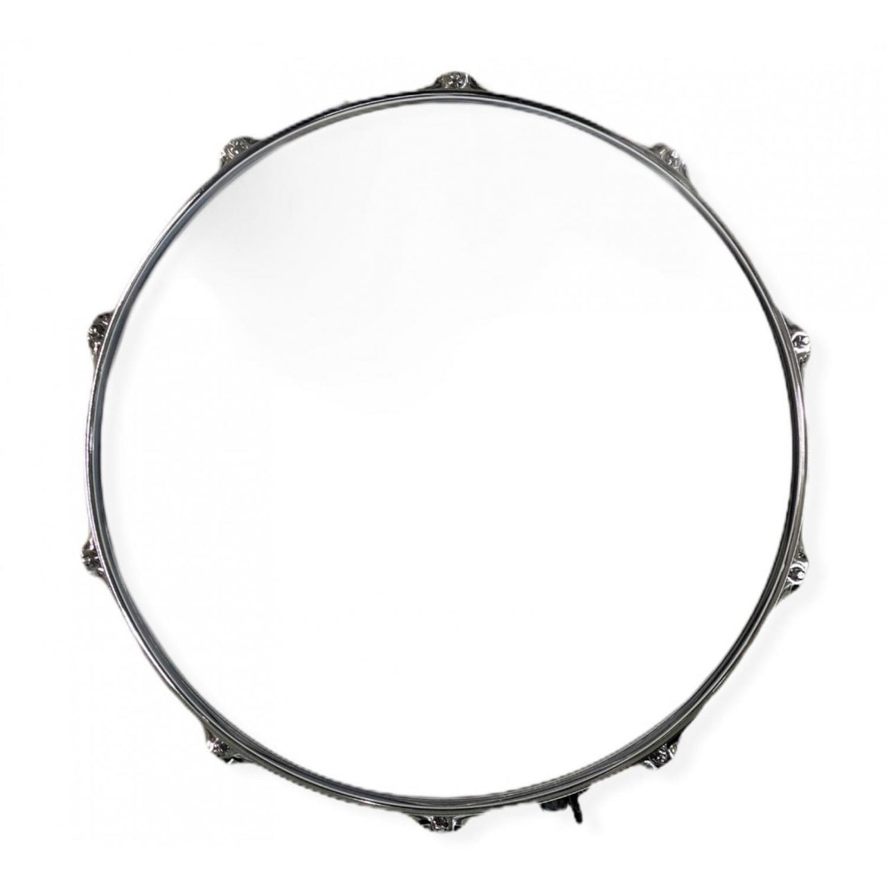 Tarola Herch 14x6 1/2 pulgadas Cromada Con notas Negras