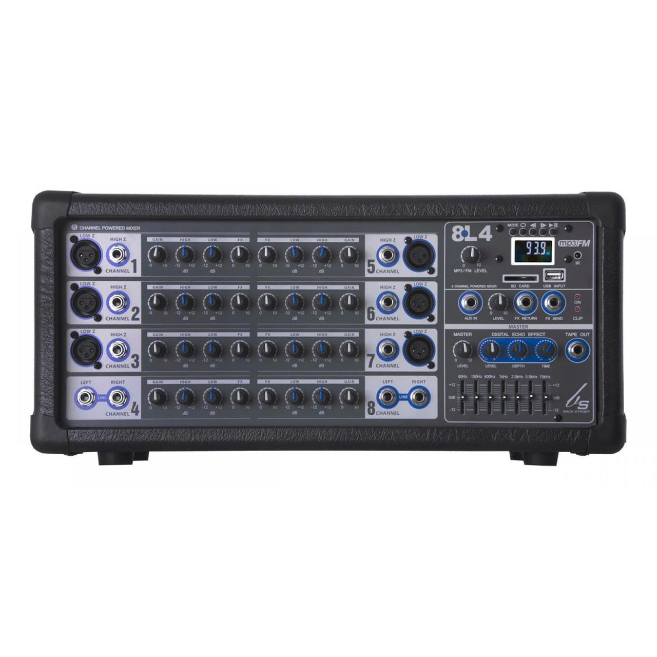 Consola Amplificada Backstage 8l4 Usb, 8 Ch