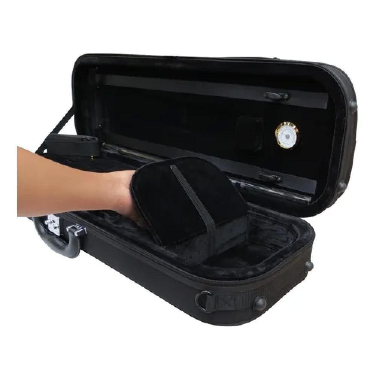 Estuche K. Hoffman  P/Violin 4/4 Conservatorio Negro, Khes001