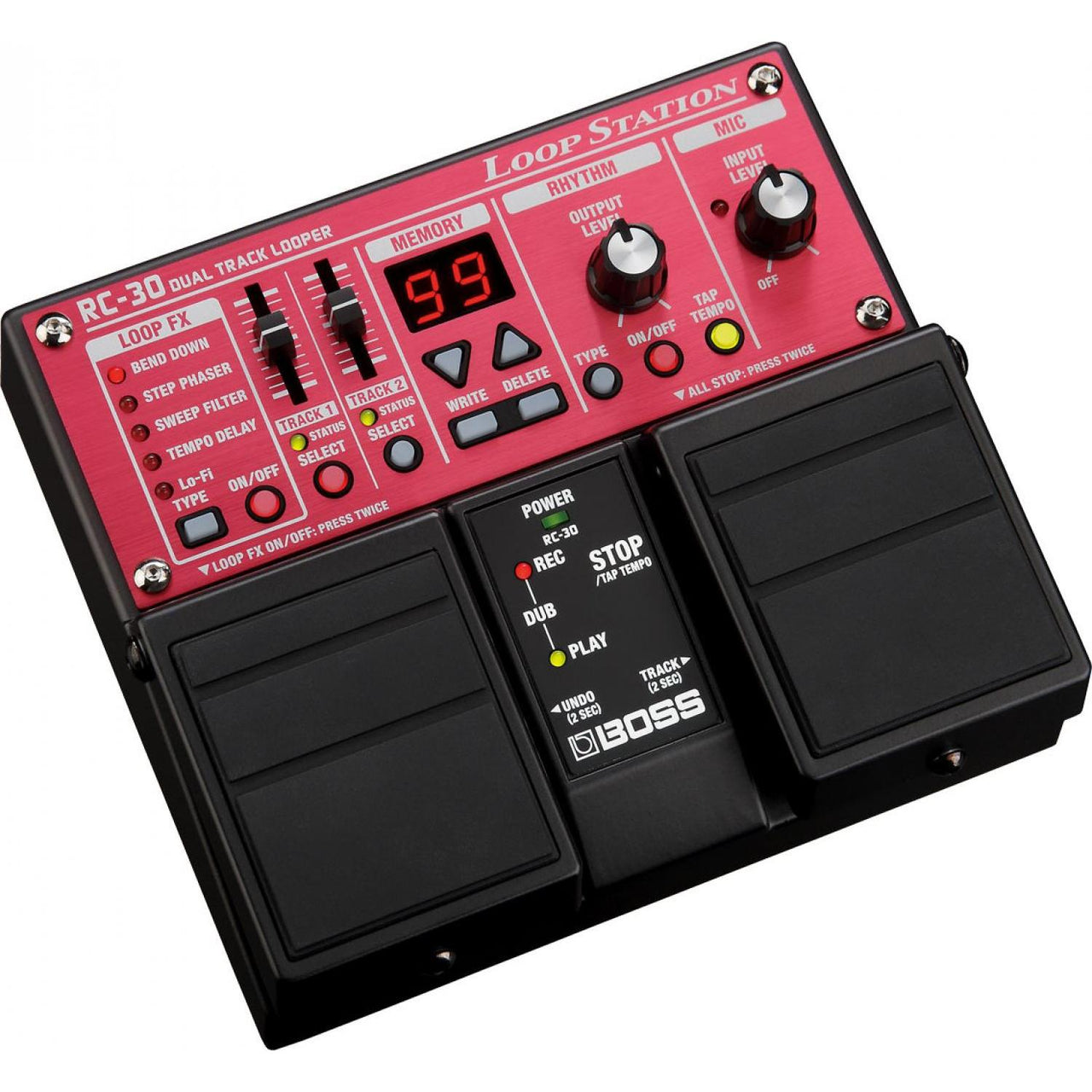 pedal Boss doble loop station dos canales, rc-30