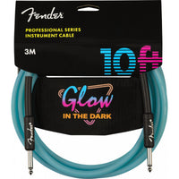Thumbnail for Cable Fender Para Guitarra Glow In Dark Cbl Blue 3 Metros Instrumento 0990810108