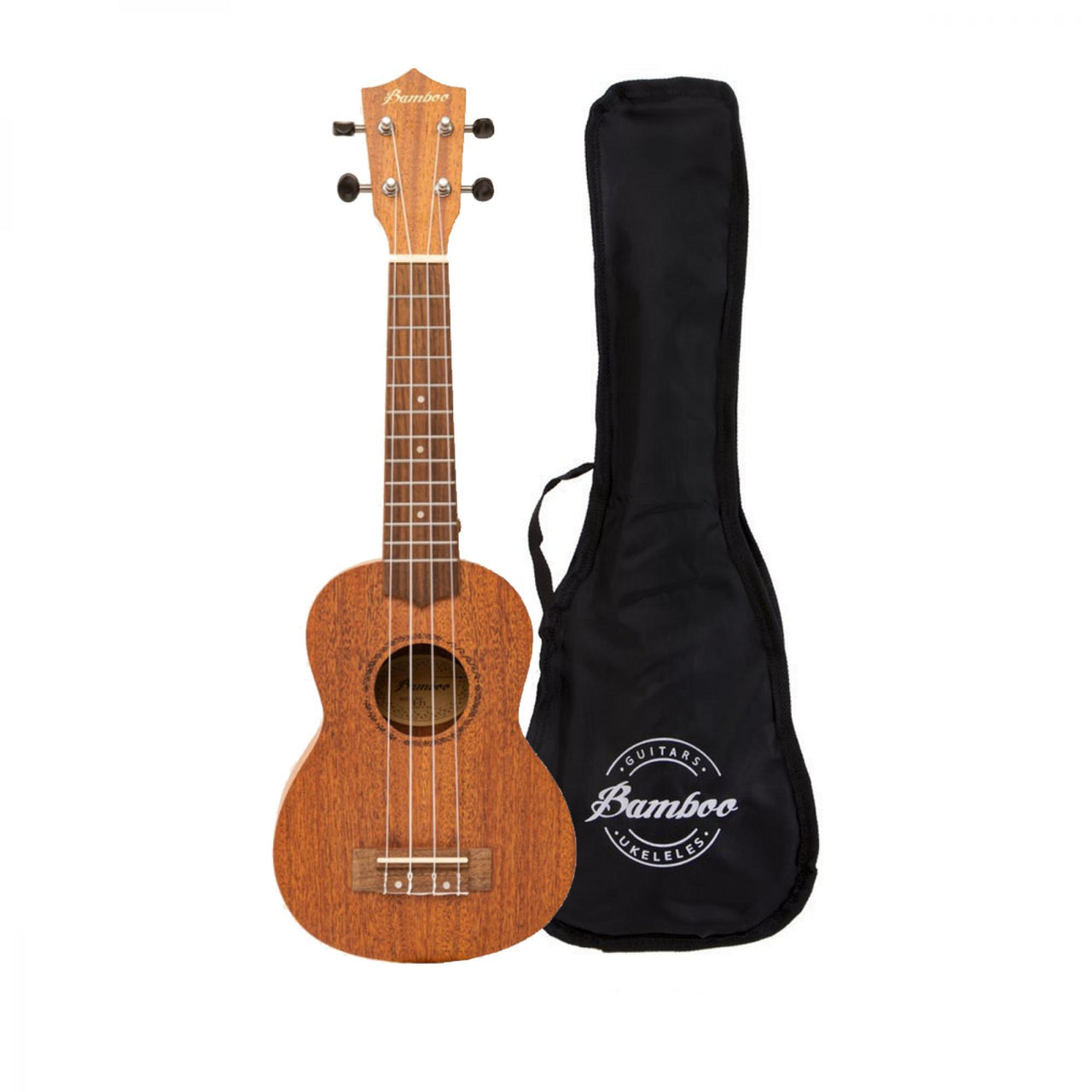 Ukulele Bamboo U-21-mahogany Soprano Con Funda