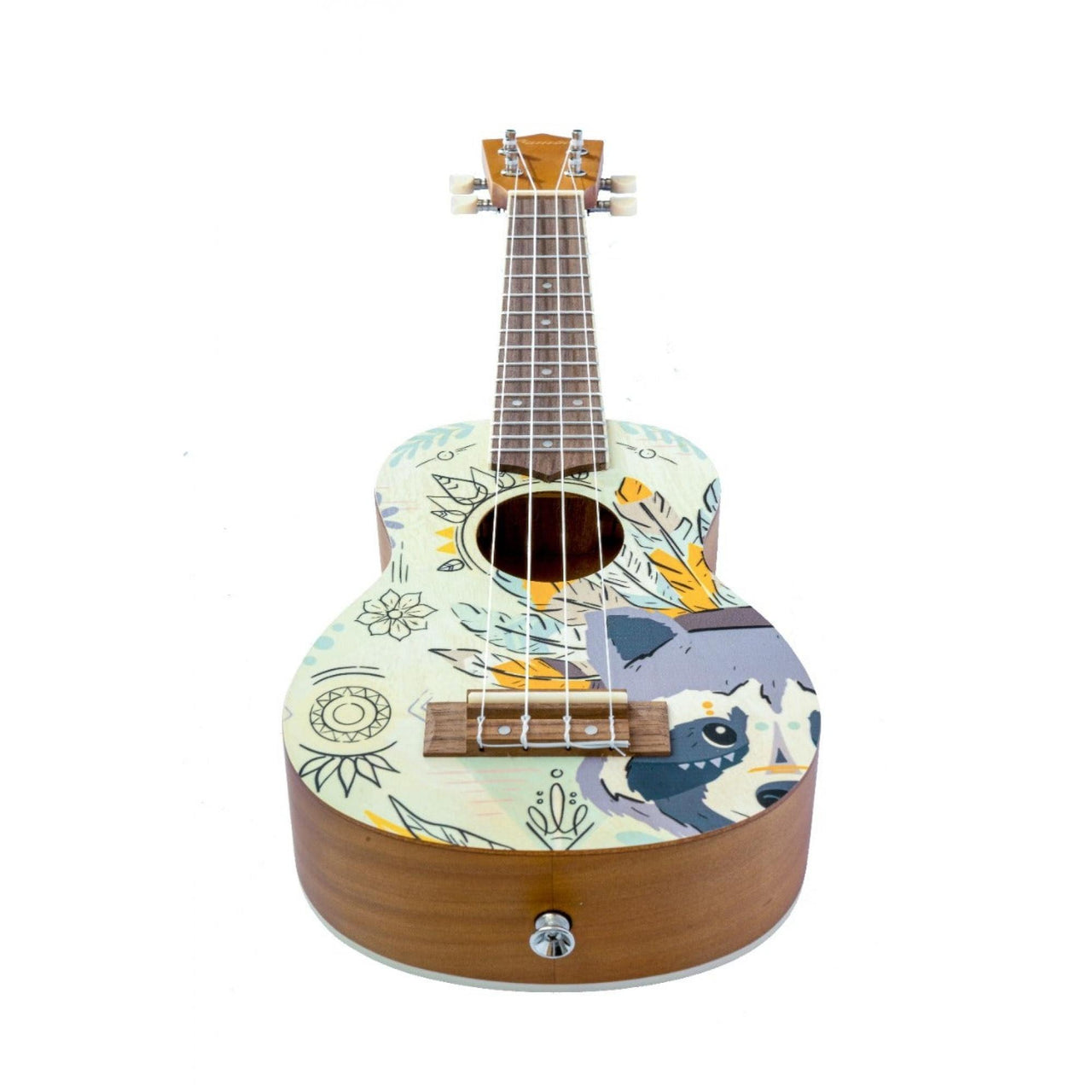 Ukulele Soprano Bamboo Bu-21-boho Con Funda