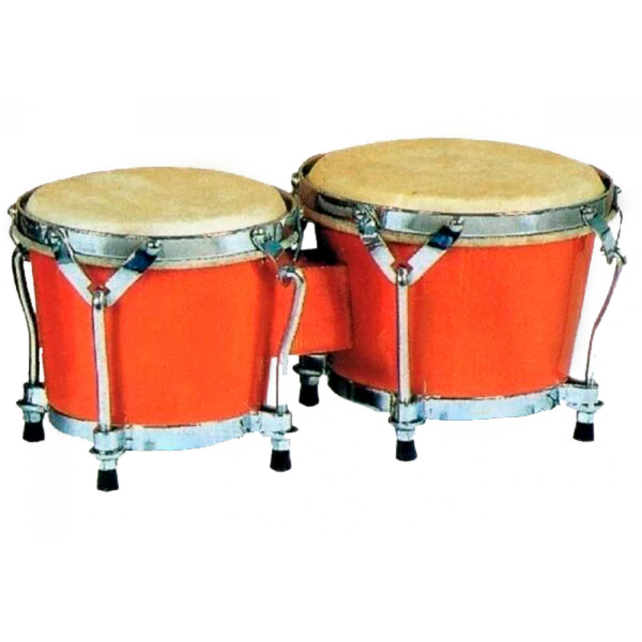 Bongo Extreme 7" 8" Naranja Herr Cromado, Exbg003