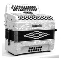 Thumbnail for Acordeon Farinelli 34 Botones 3 Registros  3412w Sol Blanco