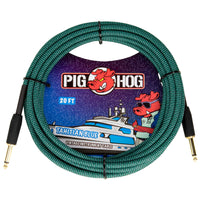 Thumbnail for Cable Pig Hog Pch20tab Plug A Plug Para Instrumento Tahitian Blue 6.10mt