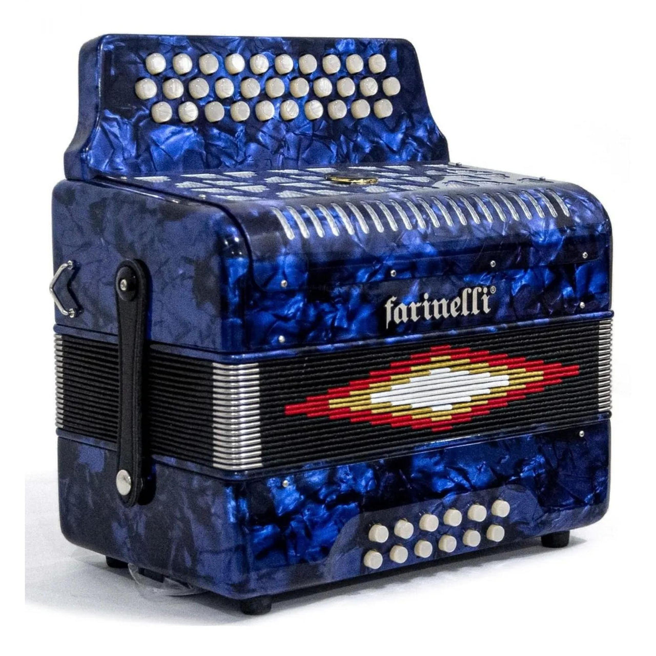 Acordeon Botones Farinelli Azul 3012 Sol , 3012a