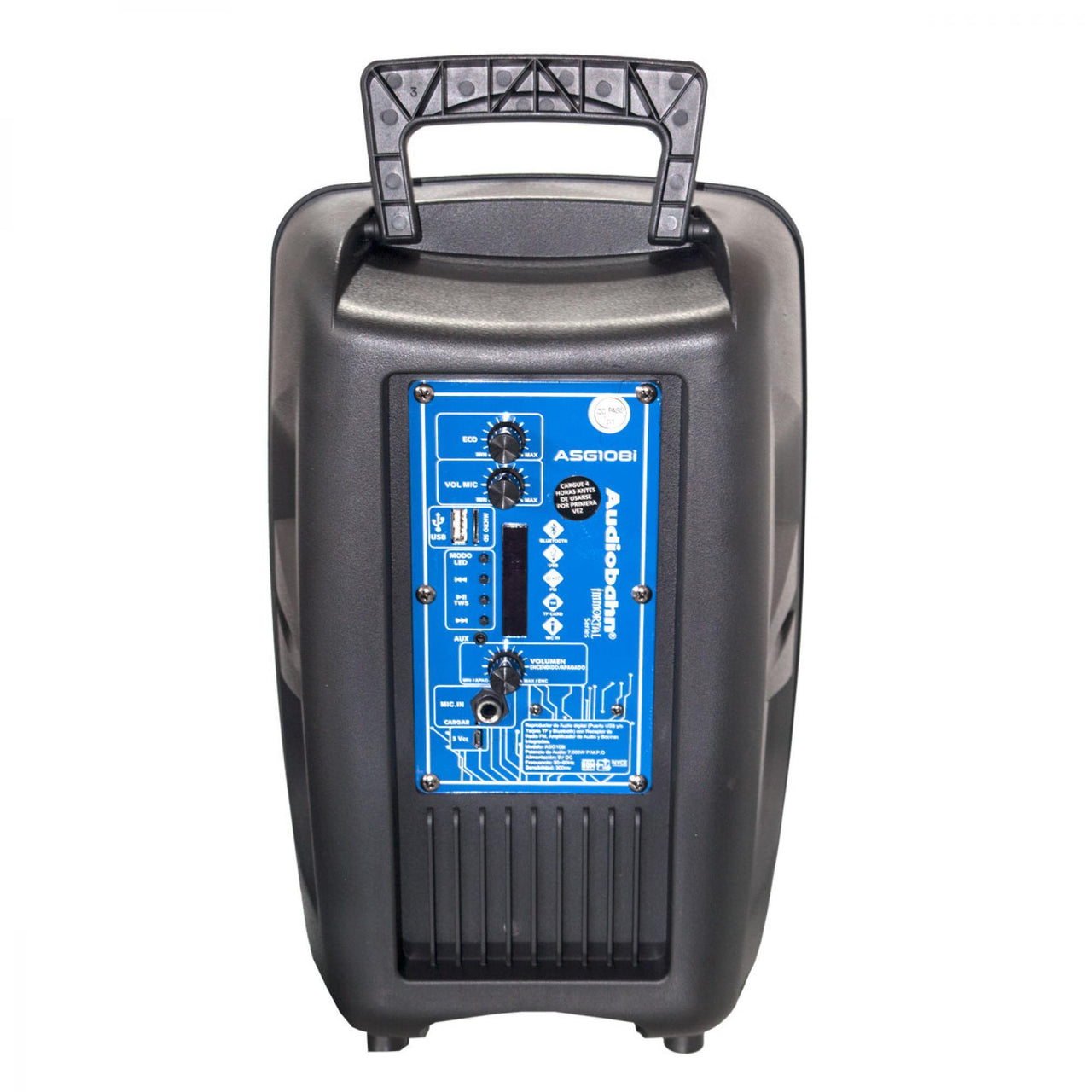 panel Vaciar la basura pétalo Bafle Audiobahn 8" Activo Recargable Usb/fm/aux., Asg108i – Musicales Doris panel Vaciar la basura pétalo Bafle Audiobahn 8" Activo Recargable Usb/fm/aux., Asg108i – Musicales Doris