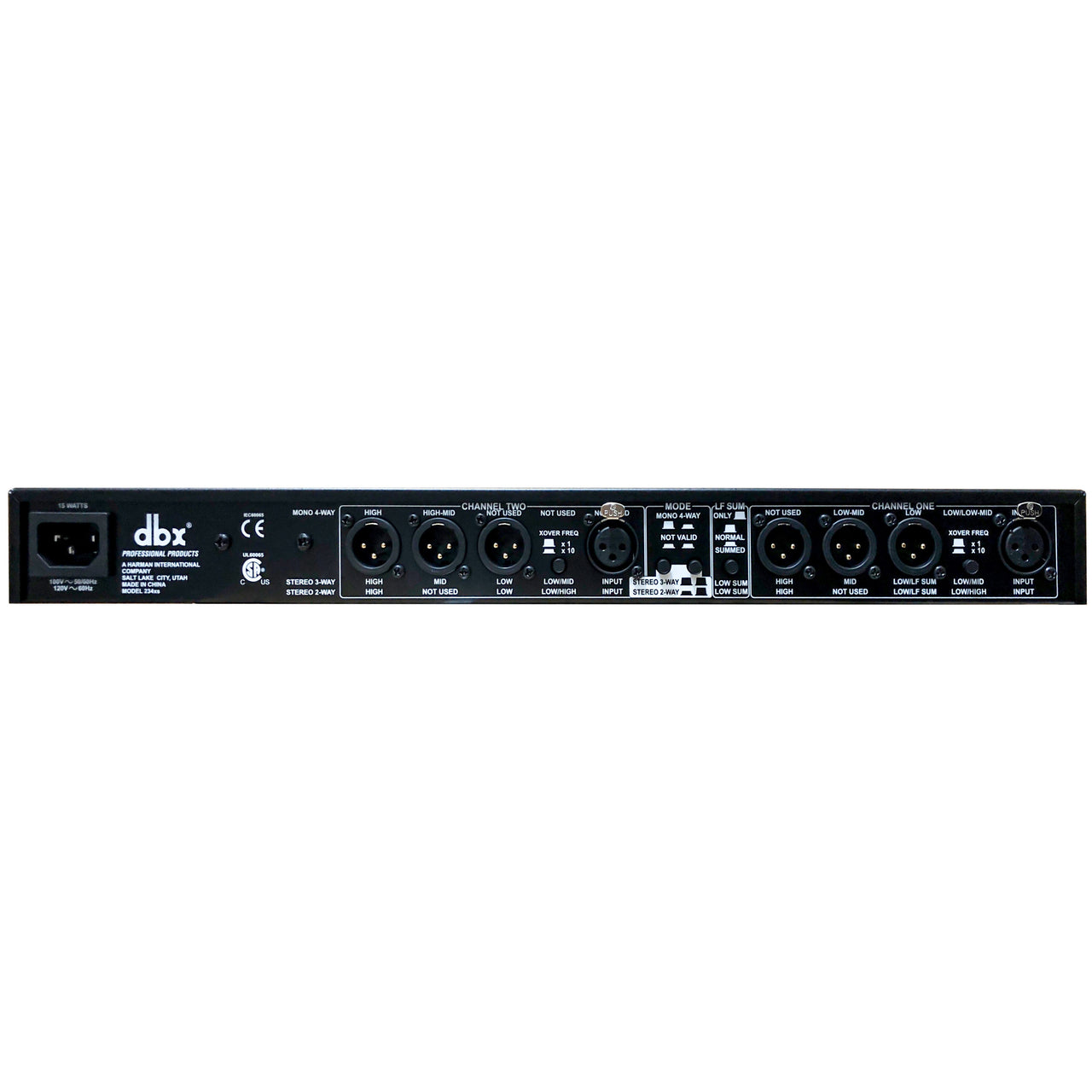 Crossover Dbx Con Conectores Xlr, 234xs