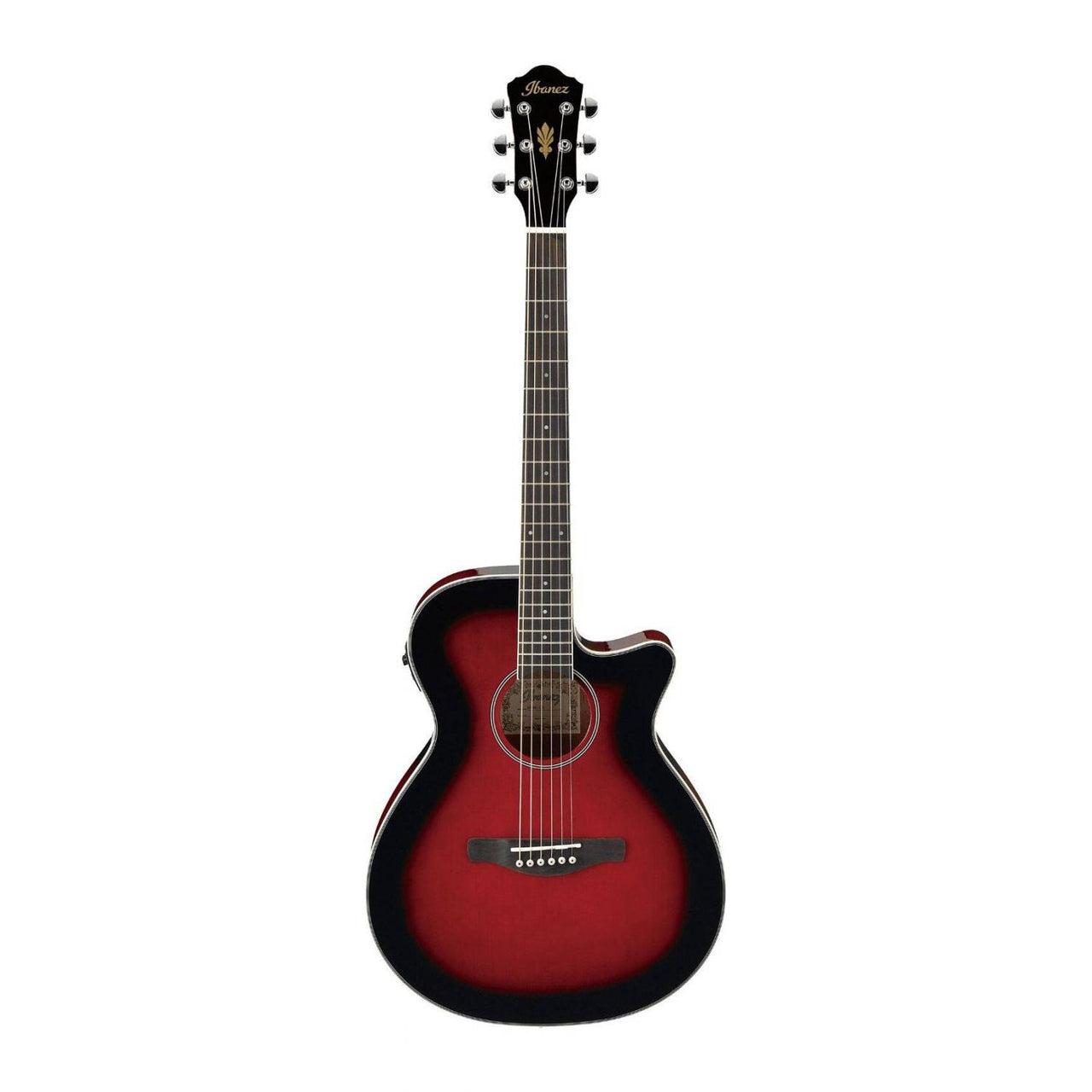 Guitarra Ibanez Electroacustica Aeg8e Trs Roja Sombreada