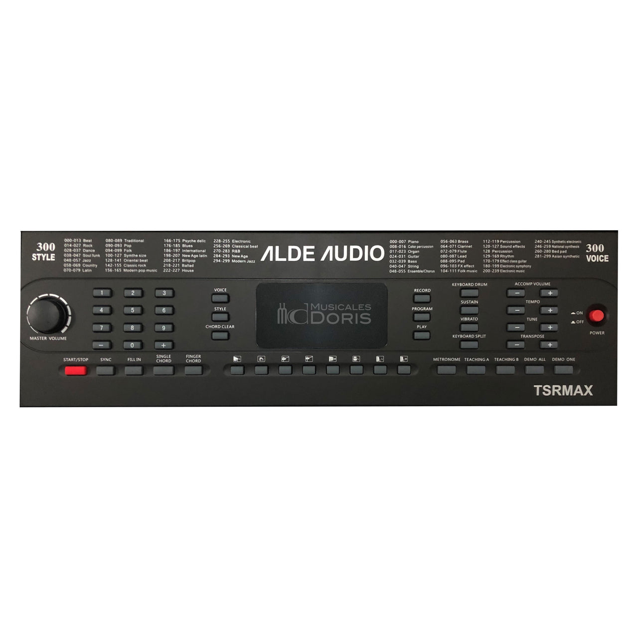 Teclado Alde Audio 54 Teclas, 160 Voces, 128 Acomp., 50 Demos, Tsrmax