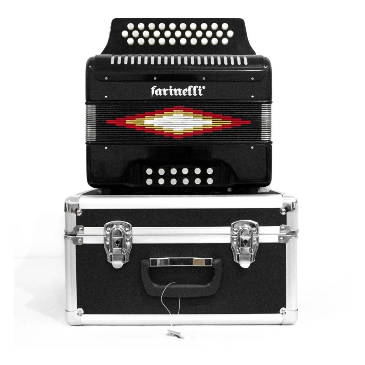 Acordeon Farinelli 3012fan Diatonico Fa Negro