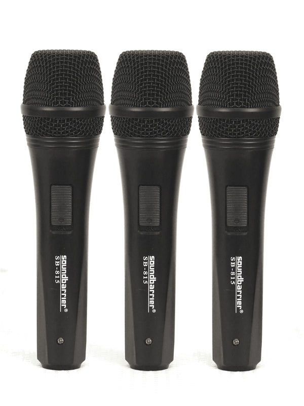 Paquete De Microfonos Soundbarrier 3 Pzas. Vocal, Sb8153pk